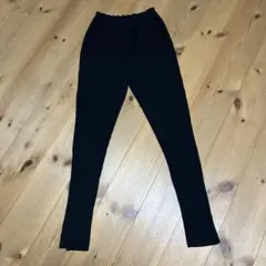 LOWRYS FARM リブブラックレギンススリット入り　FREE マタニティ