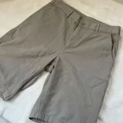 ジーユー ★メンズSサイズ★ 春夏 チノハーフパンツ チノパン　ベージュ