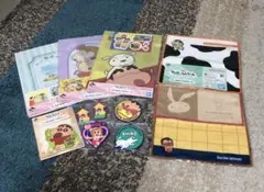 クレヨンしんちゃん　一番くじ　クリアファイル　タオル　付箋　キーホルダー