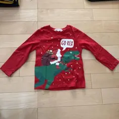 クリスマス　長袖Tシャツ　恐竜　H&M kids