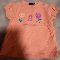 Moujonjon 花柄フリル袖Tシャツ