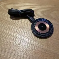 ワイヤレス充電器 USB接続 円形 ブラック