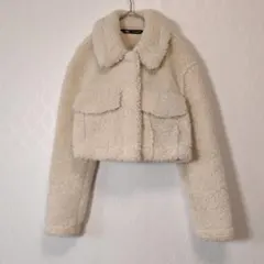 ZARA ザラ ブークレダブルブレストミディ丈コート S - メルカリ