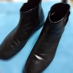 【chausser】ショセ トラベルシューズ サイドゴアブーツ 黒 39のサムネイル