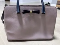 ケイトスペード　レザー リボン 2WAY ハンドバッグ ショルダー