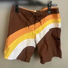 Roxy サーフパンツ Lサイズ ブラウン/オレンジ