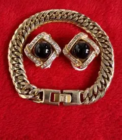 ヴィンテージ BALMAIN イヤリング ブレスレット アールデコフォルム C8