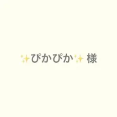 ✨ぴかぴか✨ 様