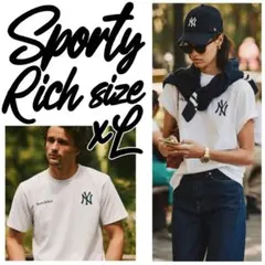 【定価1.4万】Sporty & Rich ヤンキース Tシャツ ホワイトXL