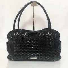 コールハーン レザー　トートバッグ 編み込み　ショルダーバッグ