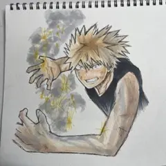 僕のヒーローアカデミア　爆豪勝己 模写