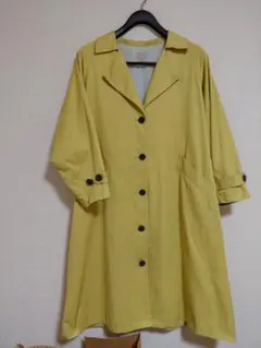 Samansa Mos2 イエロー トレンチコート サイズF