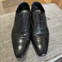 【美品】REGAL リーガル 10LR 内羽根ストレートチップ 革 黒 27cm