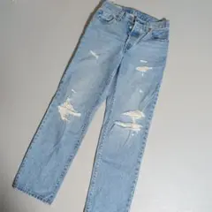 Levi's リーバイス　ダメージジーンズ　501　ブルーのサムネイル