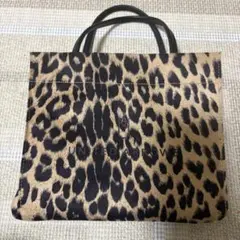 美品 ロゴ プリント トートバッグ S