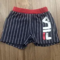 FILA ストライプ ハーフパンツ ネイビー レッド