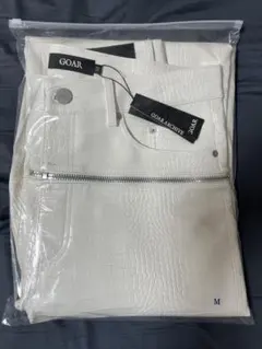 Mサイズ goar.archive 白 クロコ レザーパンツ - メルカリ