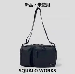【新品・未使用】SQUALO WORKS 2way ショルダーバッグ ブラック