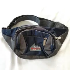 【多収納】 ウエストポーチ ボディバッグ 軽量 スポーツ アウトドア ネイビー
