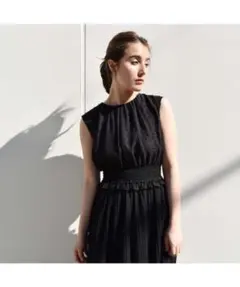 kaene 100487 / シャーリング×プリーツワンピース