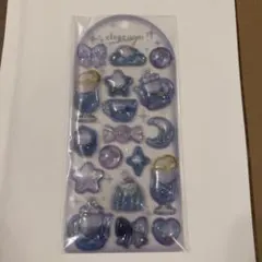 ネイビー クリアジェムステッカー clear jem sticker クーリア