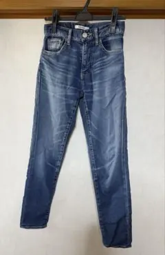 マウジー　moussy スキニー　デニム　ブルー