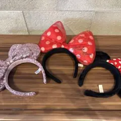 ミニー　カチューシャ　セット