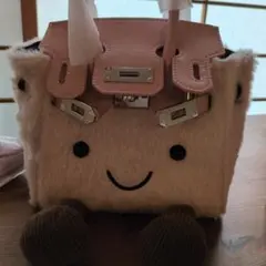 フェイクファーショルダーバッグ ピンク