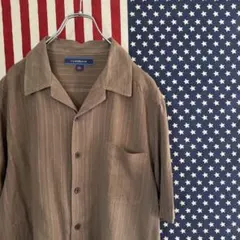 輸入古着 croft&barrow シルク 半袖シャツ 【L】のサムネイル