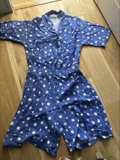 C.A.Sport 水玉模様 半袖シャツつなぎ