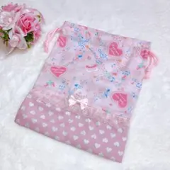 ハート 音符 ピンクハート 給食袋