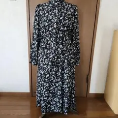 【値下げ】SHEENA DEL RAY 花柄長袖シャツワンピース