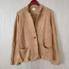 希少✨J.CREW【XXL】ジェイクルー コットンニットカーディガン ベージュのサムネイル