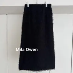 Mila Owen ブラック フェザー スカート Mのサムネイル