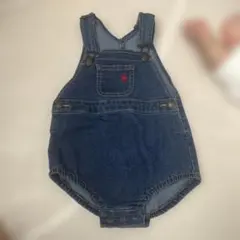 polo ベビーデニムロンパース