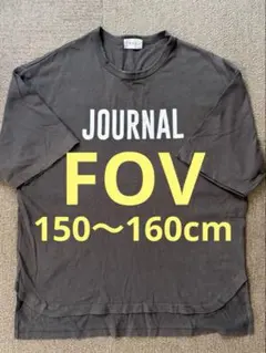 FOV JOURNAL Tシャツ ダークグレー 半袖　XL 150〜160cmのサムネイル