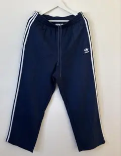 【値下げ】アディダス ワイドパンツ ネイビー 3本ライン