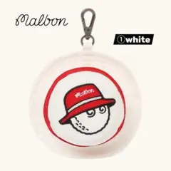新品 マルボン malbon ボールケース ミニポーチ 帽子型 ホワイトのサムネイル