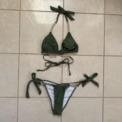 オリーブグリーン トライアングルビキニ