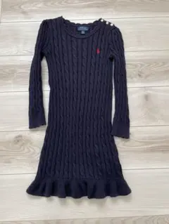 ポロラルフローレン　ケーブルニットワンピース6Y 120cm