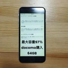 iPhone 6 Space Gray 64 GB docomo