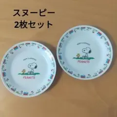 絵皿 プレート 2枚セット スヌーピー＆ウッドストック