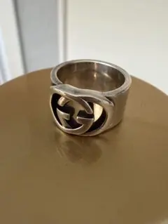 GUCCIリング 9号 インターロッキング ピンキーリング グッチリング