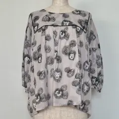 marble SUD ピンクグレー ブラウス チュニック みすゞLace 布帛 NSチュニック | marble SUD (Women