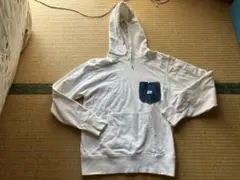 Lee ホワイト パーカー Mサイズ デニムポケット付きのサムネイル