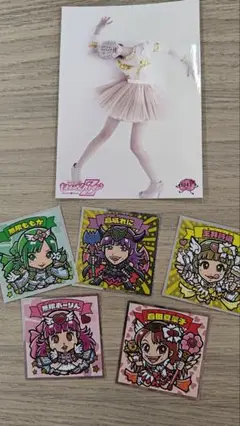 ももクロ公式生写真　ももクロマンシール５枚