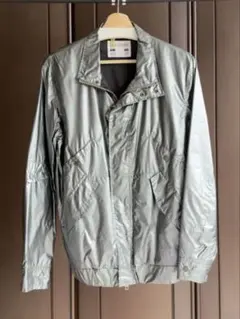 GU KIM JONES ジップアップ ブルゾン メタリックシルバー Lサイズのサムネイル