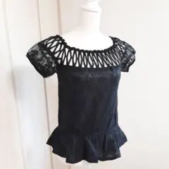 新品　M】CECIL Mc BEE セシルマクビー　オフショル　トップス　レース