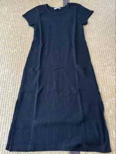 SNIDEL 半袖ニットロングワンピース