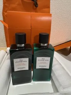 未使用 エルメス「オー ドランジュ ヴェルト」のオーデコロンセット 